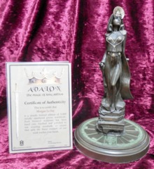 Morgan le Fey Avalon Magic of King Arthur Bronze Statue w/ stand